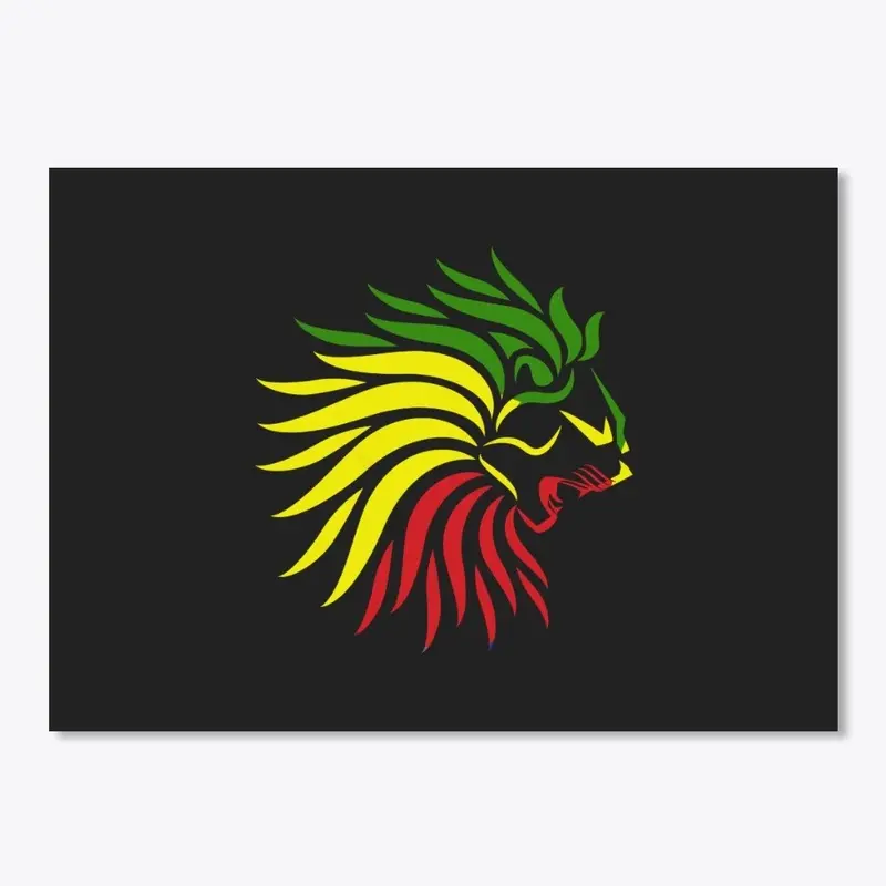 Rasta Lion Head